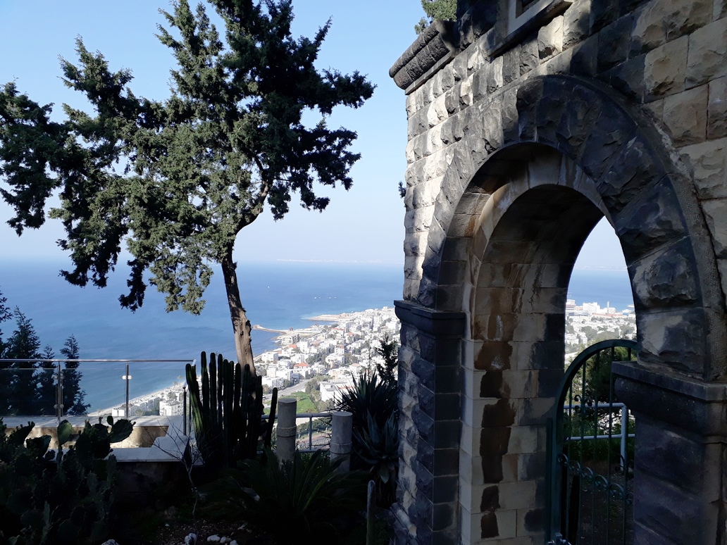 Blick vom Stella Maris Guesthouse auf die Küste von Haifa; Foto © EAPPI