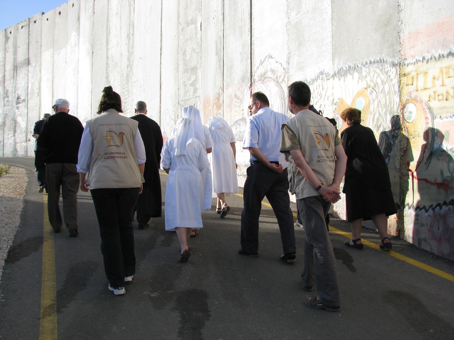 Gebet an der Mauer in Betlehem (Foto: Kate Taber)