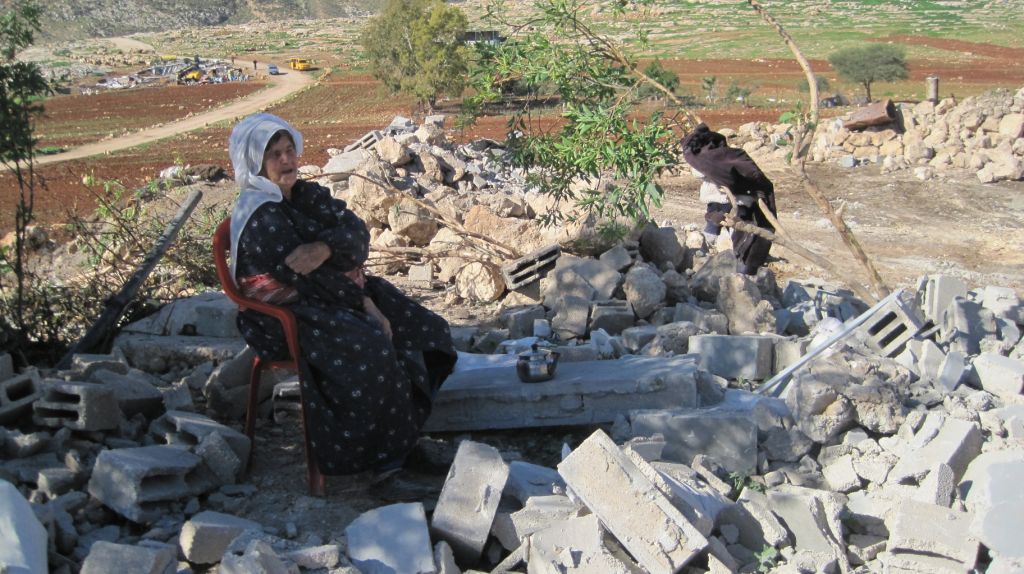 Zerstörtes Gebäude in Khirbet Tana