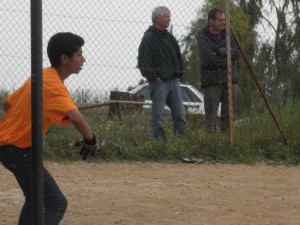 Israelische Friedensaktivisten als Balljungen