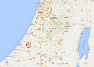 Sderot an der Grenze zum Gaza-Streifen