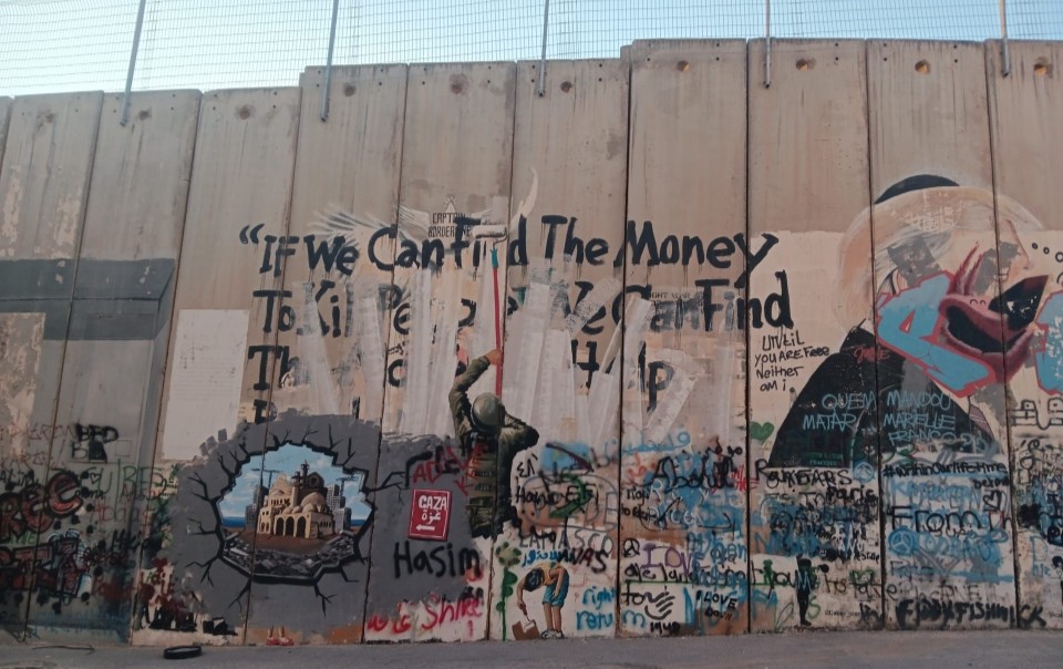 Die Trennbarriere in Bethlehem; Foto © WCC-EAPPI/Beate