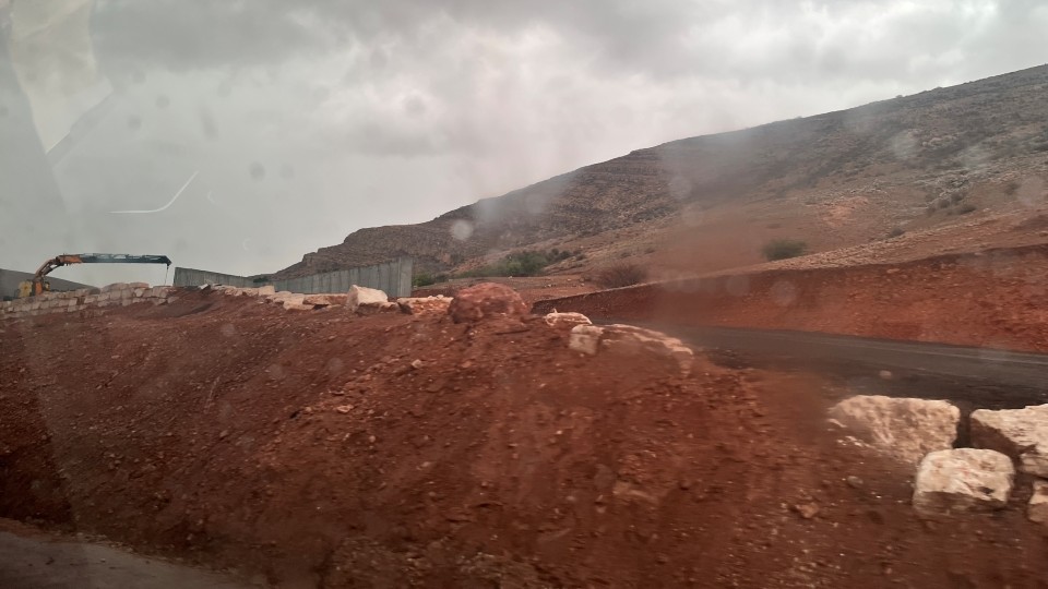Vorbereitende Bauarbeiten für den neuen Checkpoint nahe Ein Shibli; © WCC-EAPPI/Madita