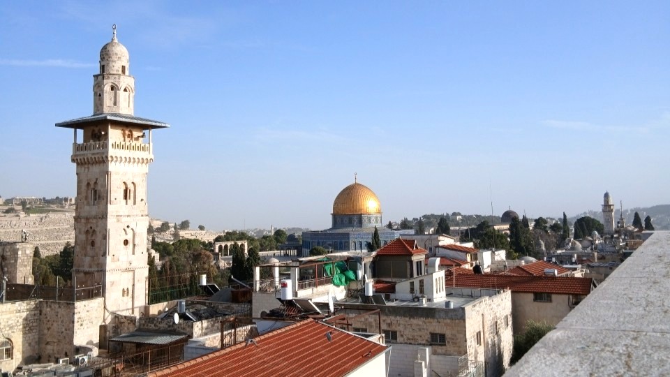 Blick auf den Haram al Sharif mit Felsendom und Al Aksa Moschee; © WCC-EAPPI/Dorothee