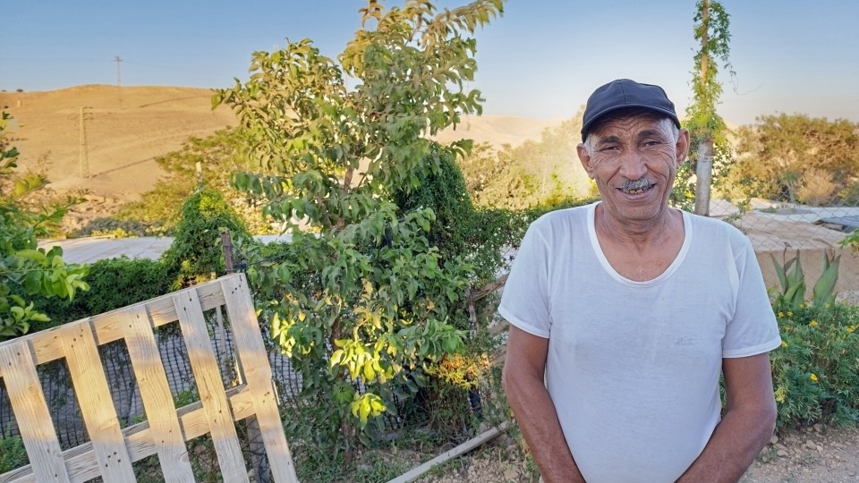 Abu Khamis in Khan al Ahmar; © WCC-EAPPI/Martina