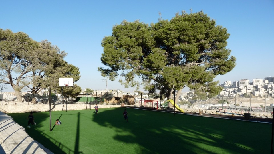 Sport- und Spielplatz in Jabal al Baba; Foto WCC-EAPPI/Monique