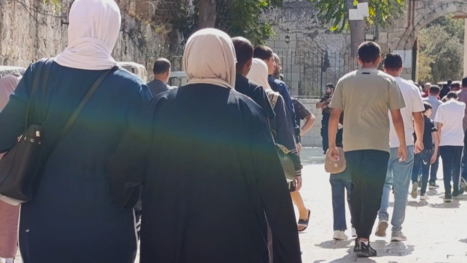 Gläubige auf dem Weg zur Al Aksa Moschee; Foto WCC-EAPPI/Martina