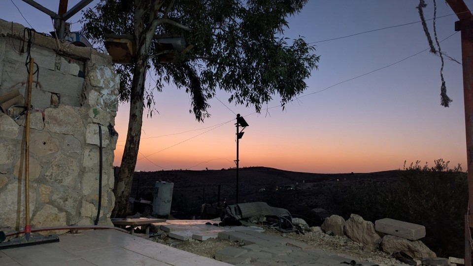 Sonnenaufgang in Ar-Rakeez; © WCC-EAPPI/R.