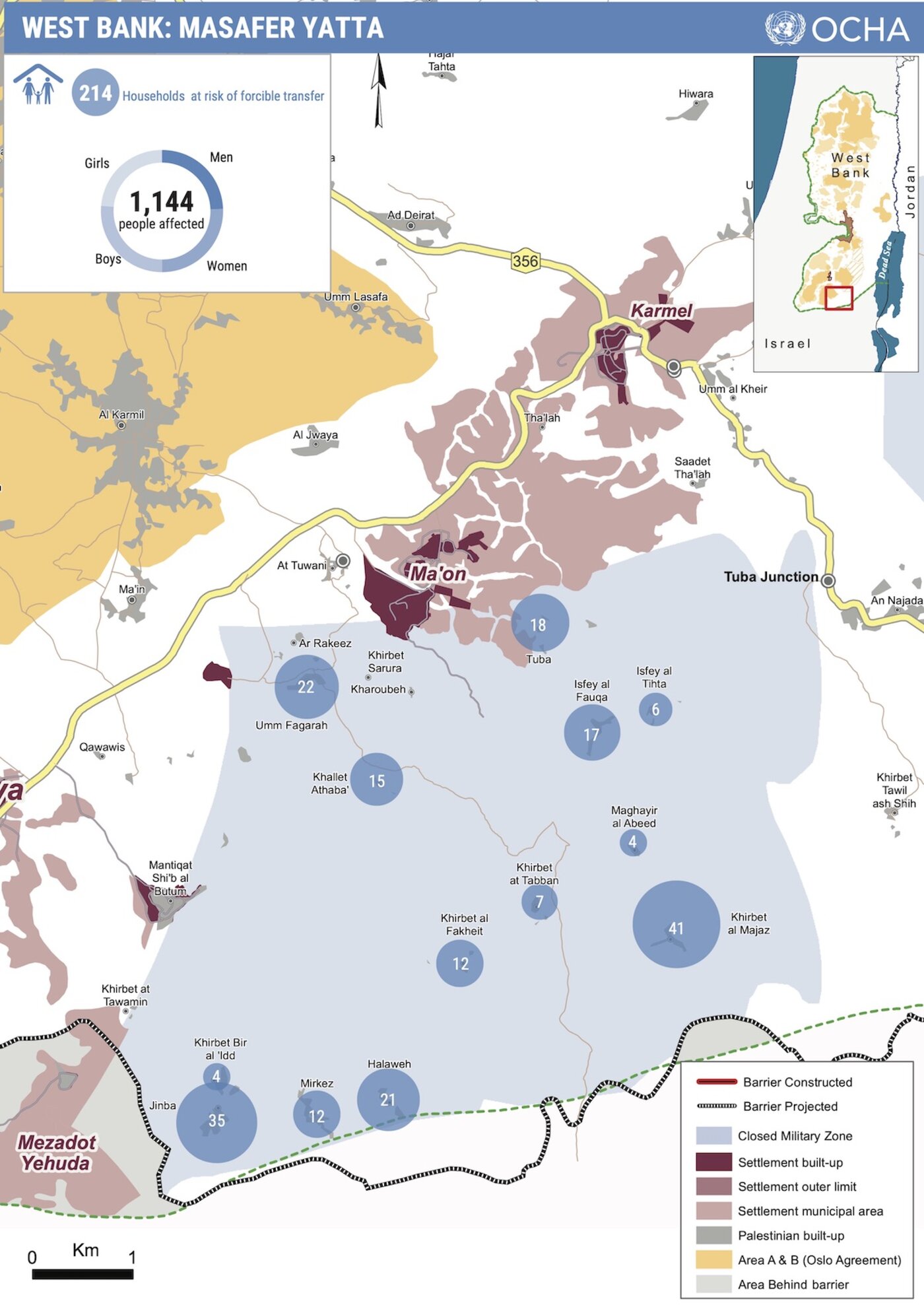 Factsheet UNOCHA-OPT zu Masafer Yatta