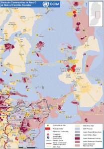 UNOCHA: Karte der von den Umsiedlungsplänen betroffenen Gemeinden